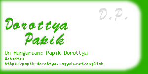 dorottya papik business card